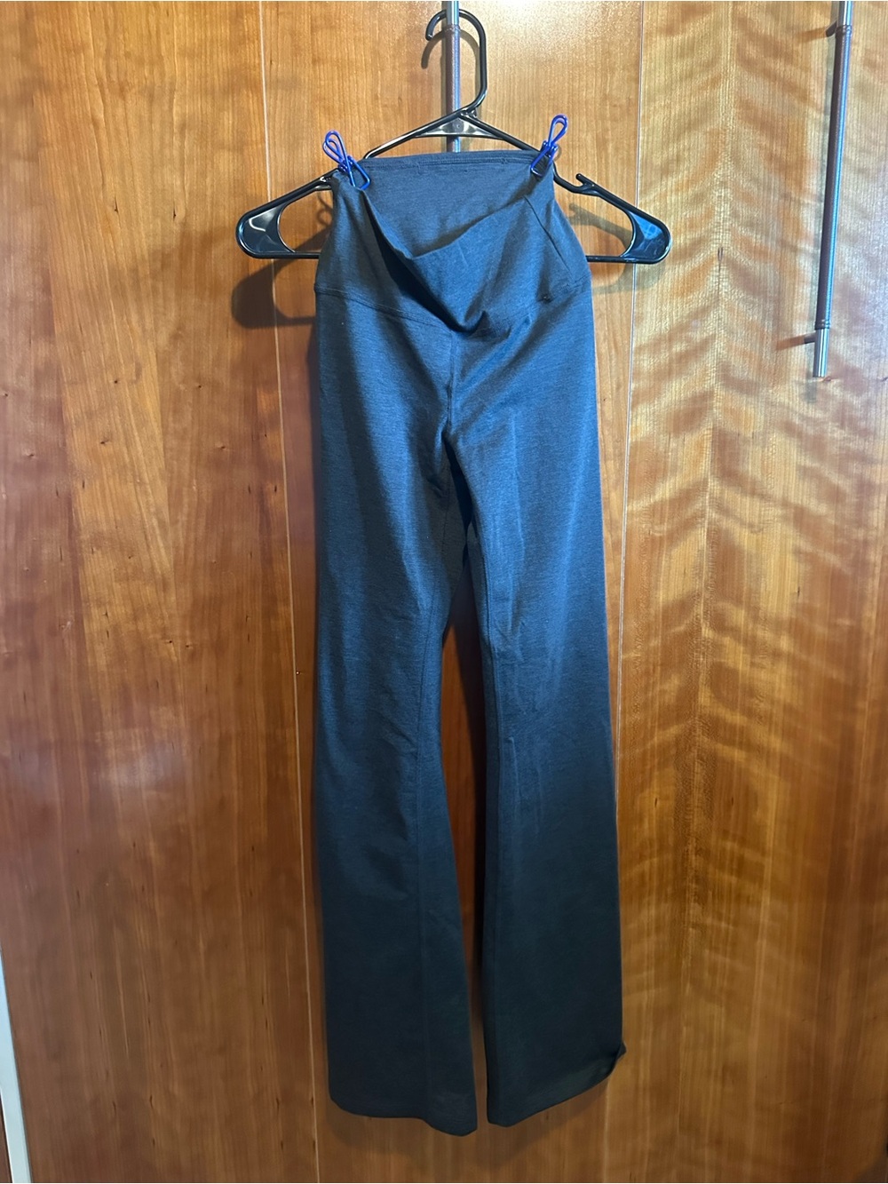 Prana Dark Grey High-Rise Flared Leg Leggings